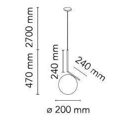 Flos IC S1 Pendelleuchte