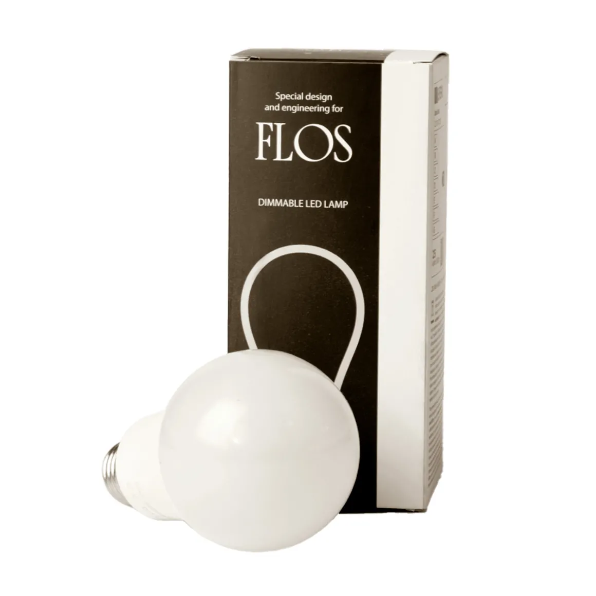 Flos LED Lampe E27 opal, 25 W, 2700 K, dimmbar
