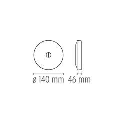 Flos Mini Button Wand- / Deckenleuchte