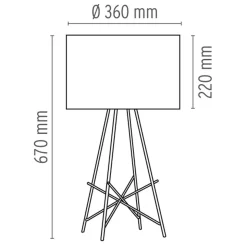Flos Ray T Tischleuchte