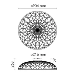 Flos Skynest C LED Deckenleuchte, Einzelstück