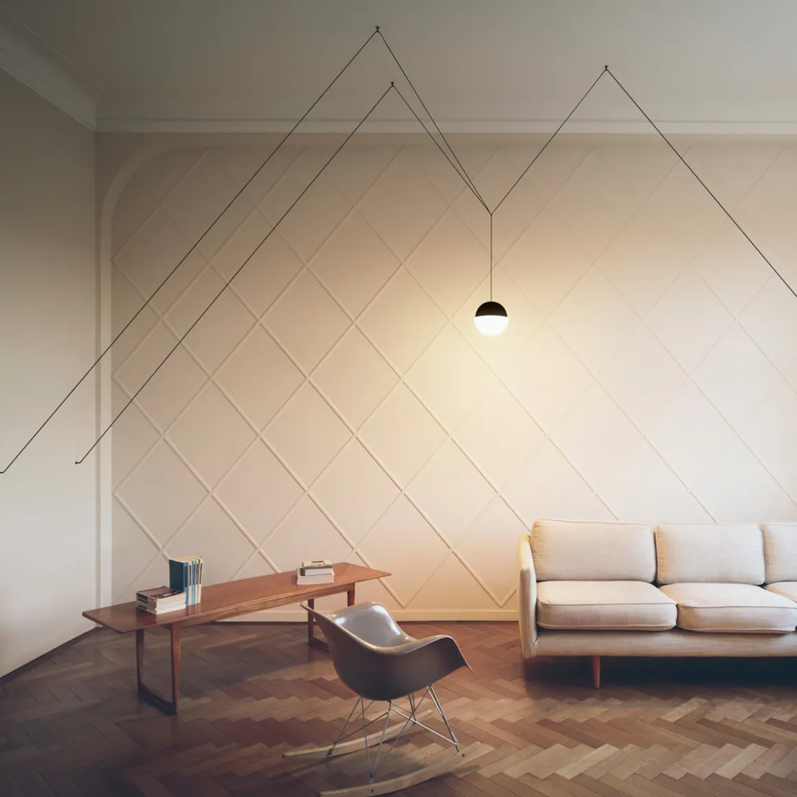 Flos String Light Sphere LED Pendelleuchte, App Control