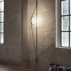 Flos Wirering Wandleuchte, Kabel: grau