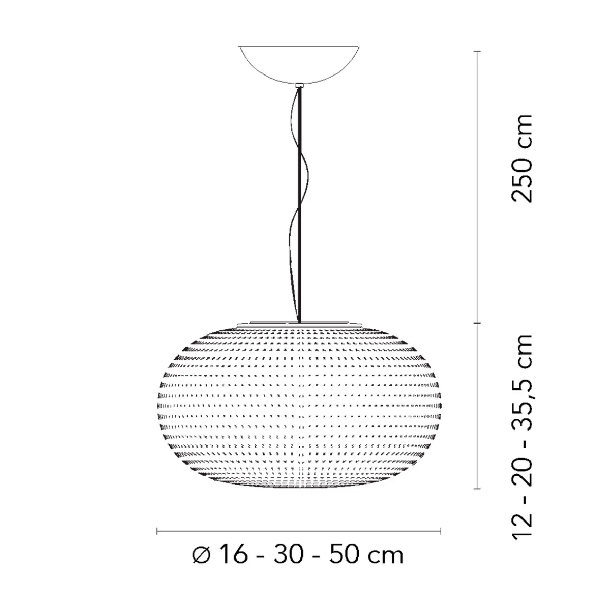 Fontana Arte Bianca Pendelleuchte