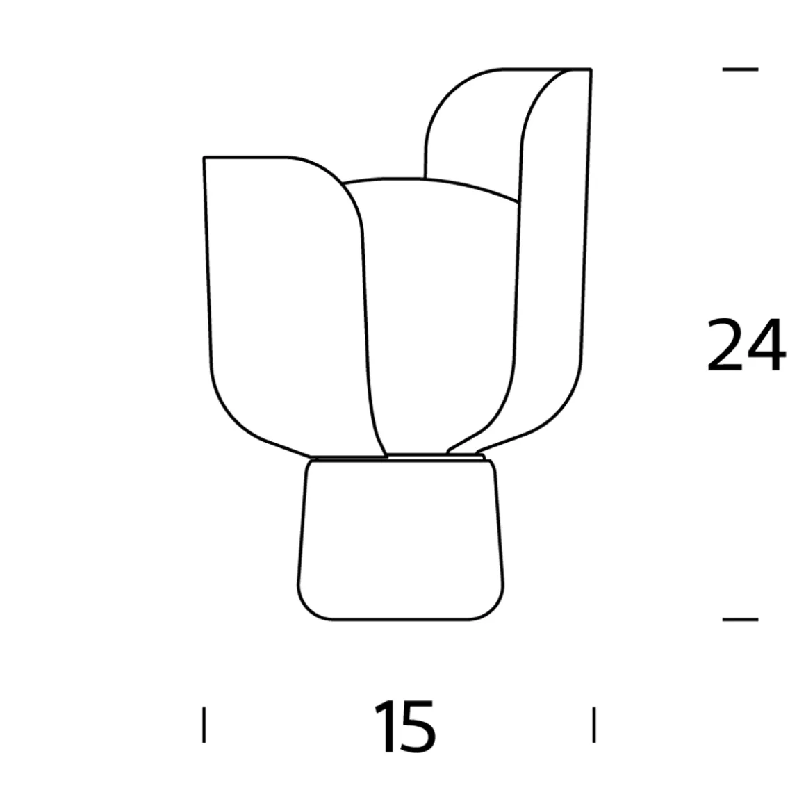 Fontana Arte Blom Tischleuchte