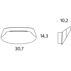 Fontana Arte Bonnet LED Wandleuchte