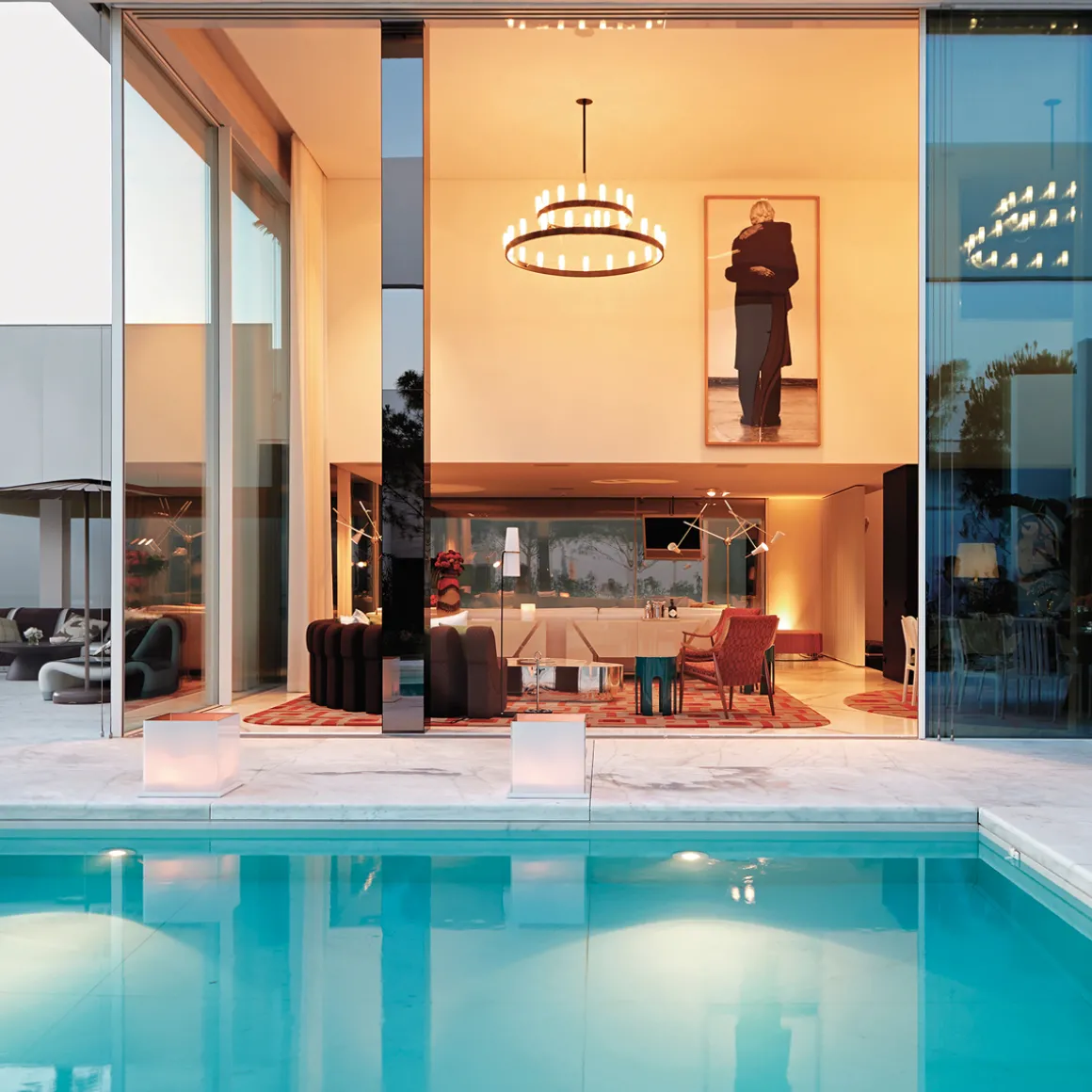 Fontana Arte Chandelier Doppio Pendelleuchte