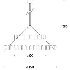 Fontana Arte Chandelier Doppio Pendelleuchte