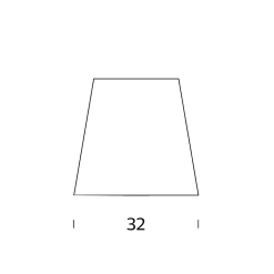 Fontana Arte Diffusor / Ersatzschirm für die Fontana Media Tischleuchte