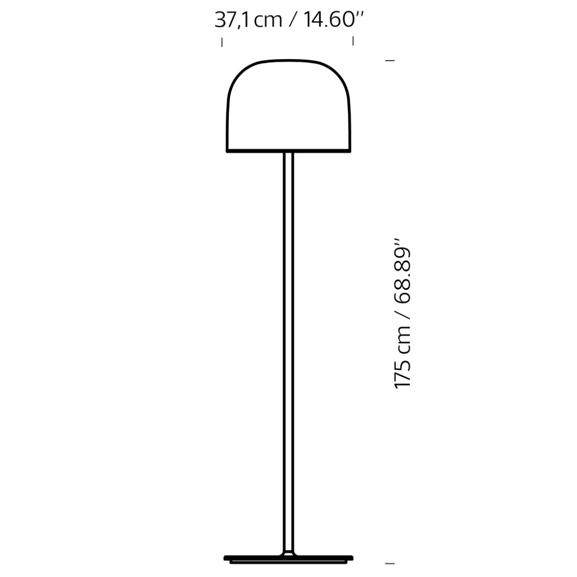 Fontana Arte Equatore LED Stehleuchte