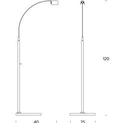 Fontana Arte Falena Stehleuchte
