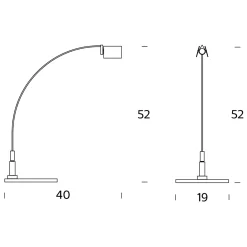 Fontana Arte Falena Tischleuchte