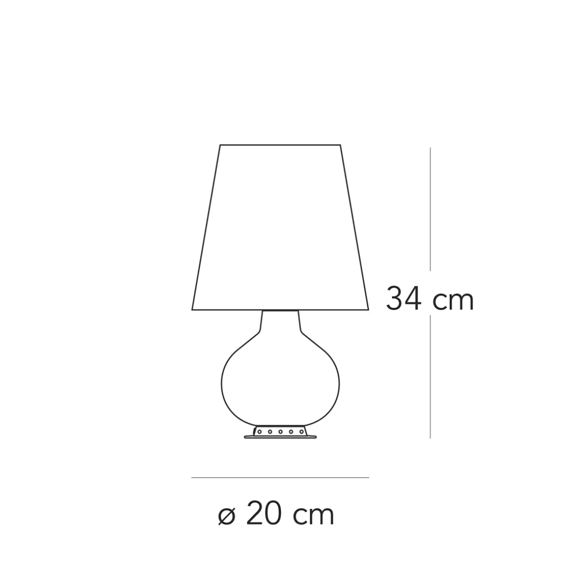Fontana Arte Fontana Piccola Tischleuchte, Messing