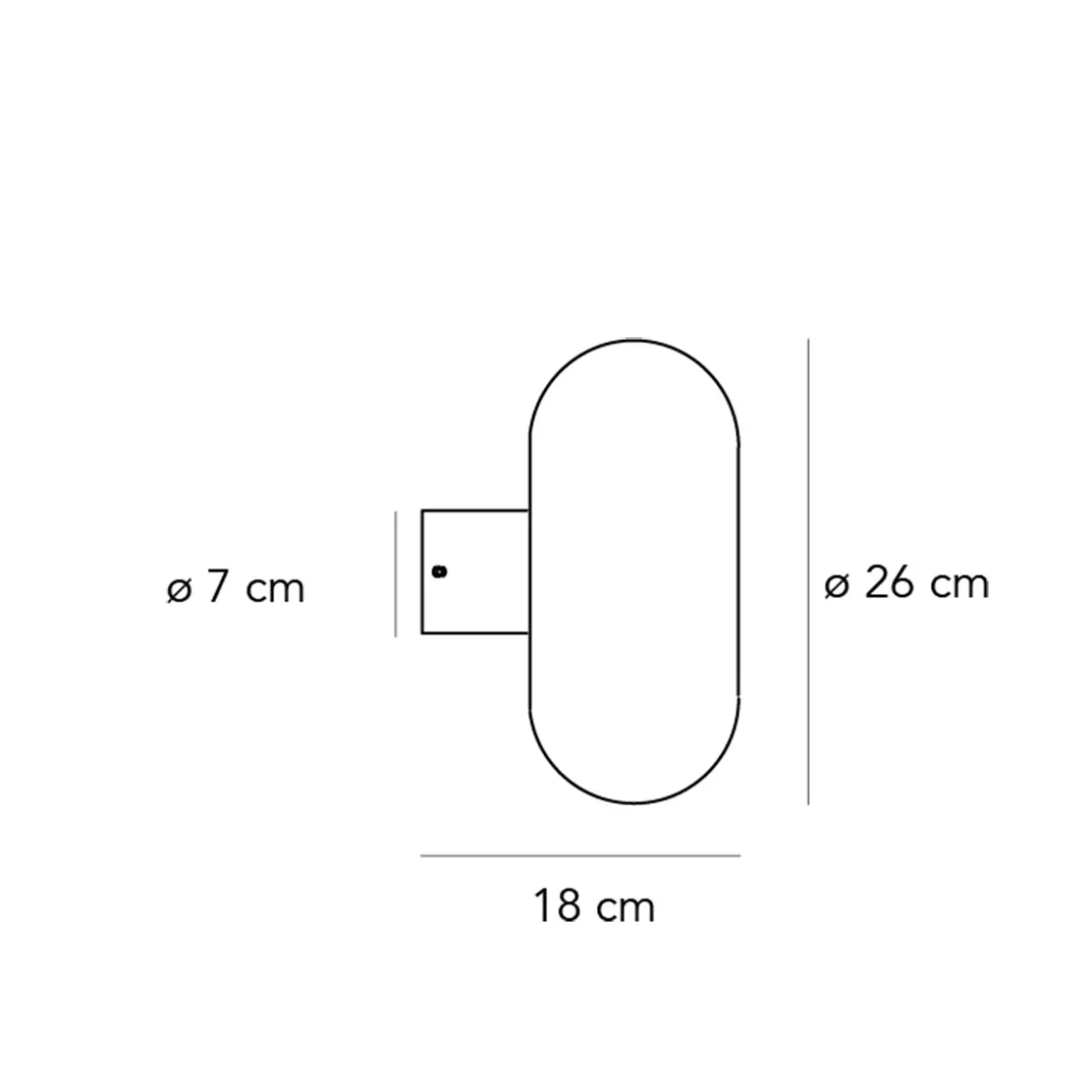 Fontana Arte Fontanella Media Wand- / Deckenleuchte