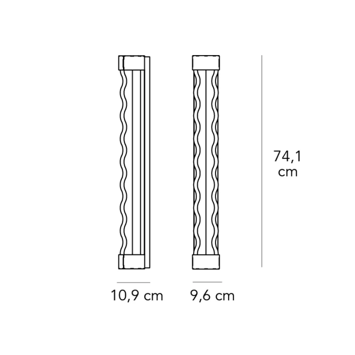 Fontana Arte Frenesi LED Wandleuchte
