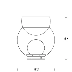 Fontana Arte Giova Tischleuchte