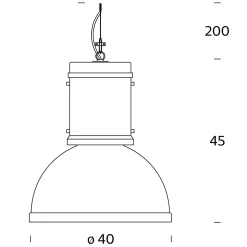 Fontana Arte Lampara Pendelleuchte