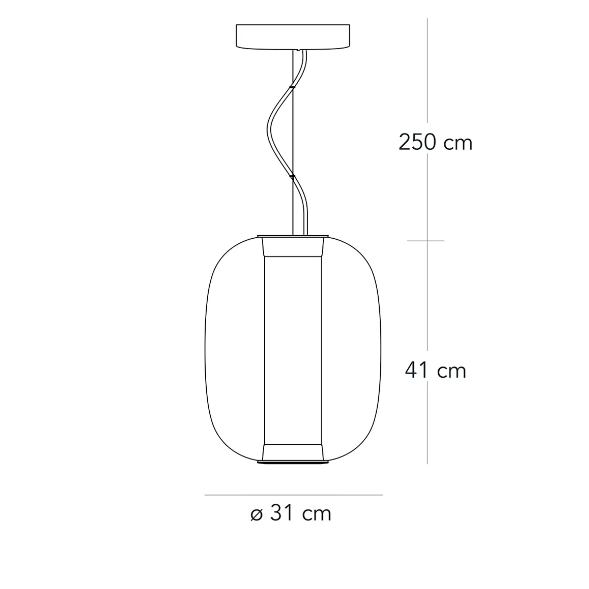 Fontana Arte Meridiano Media LED Pendelleuchte