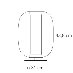 Fontana Arte Meridiano Media LED Tischleuchte