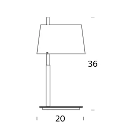Fontana Arte Passion Tischleuchte, Auslaufmodell