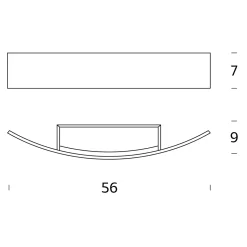 Fontana Arte Riga 56 LED Wandleuchte