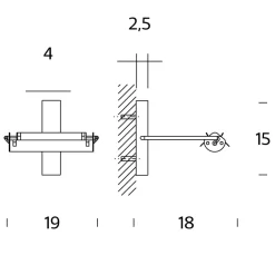Fontana Arte Scintilla Grande Wandleuchte