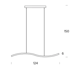 Fontana Arte Serpentine LED Pendelleuchte