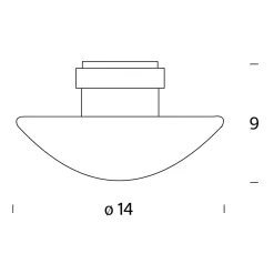 Fontana Arte Sillaba Wand- / Deckenleuchte IP40