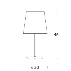 Fontana Arte 3247TA Tischleuchte