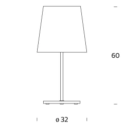 Fontana Arte 3247TA Tischleuchte