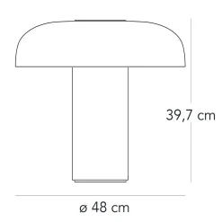Fontana Arte Tropico Grande LED Tischleuchte