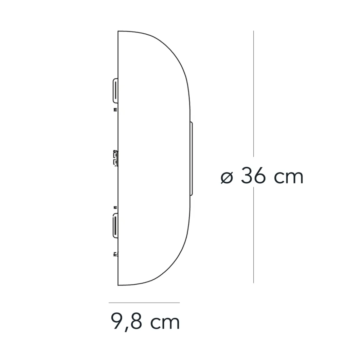 Fontana Arte Tropico Media LED Wand- / Deckenleuchte