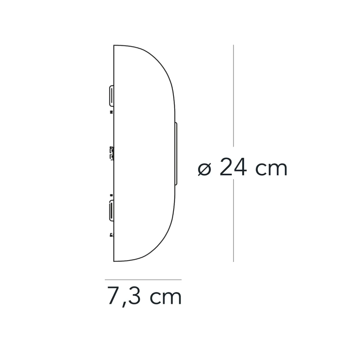 Fontana Arte Tropico Piccola LED Wand- / Deckenleuchte