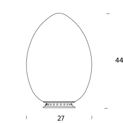 Fontana Arte Uovo Tischleuchte
