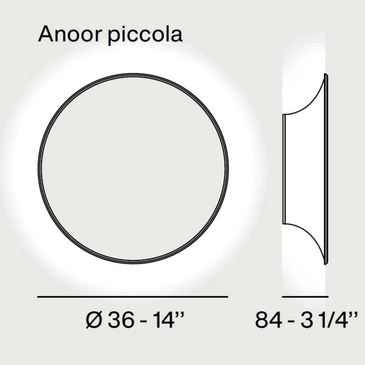 Foscarini Anoor Piccola LED Parete / Soffitto