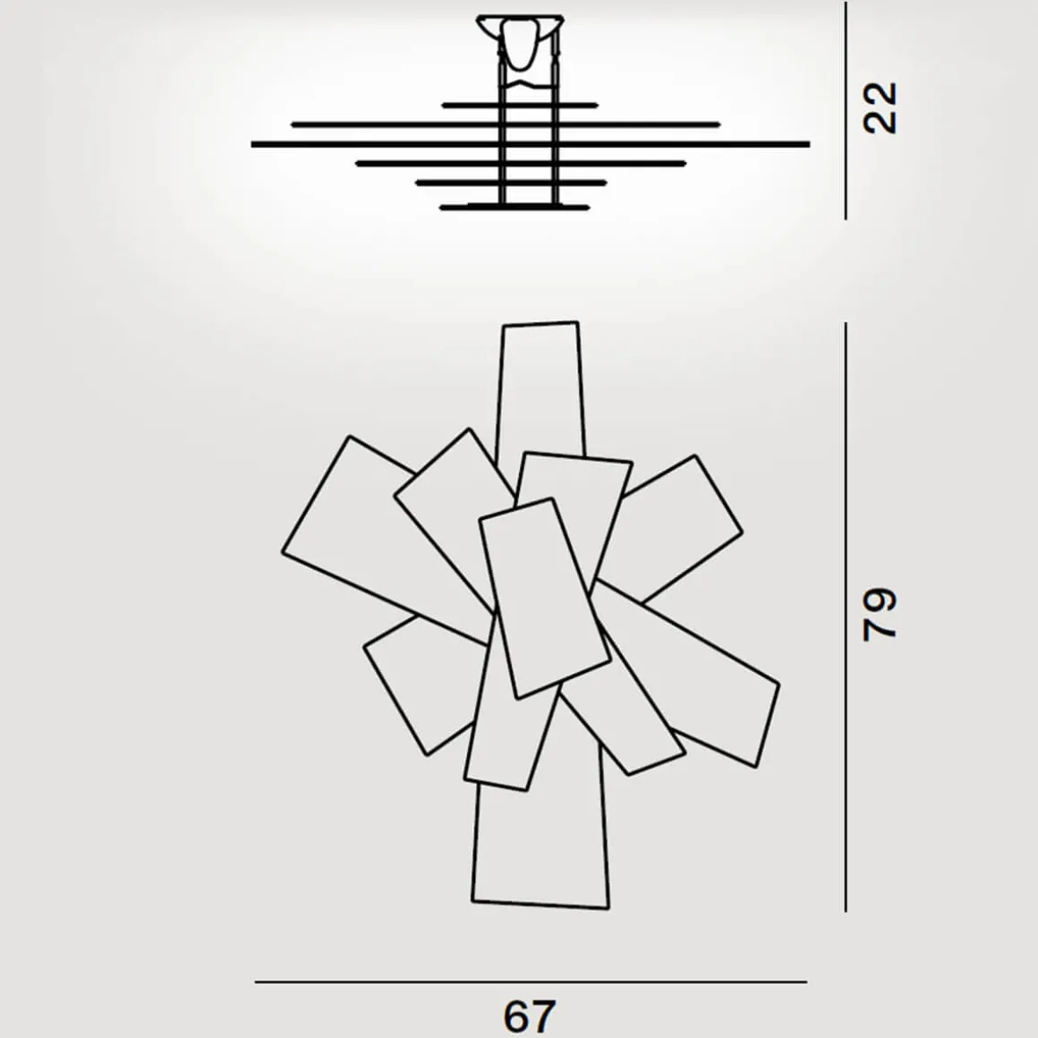Foscarini Big Bang Parete / Soffitto