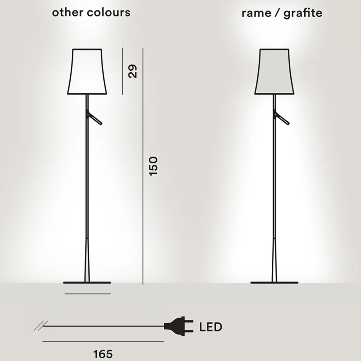 Foscarini Birdie LED Lettura Terra