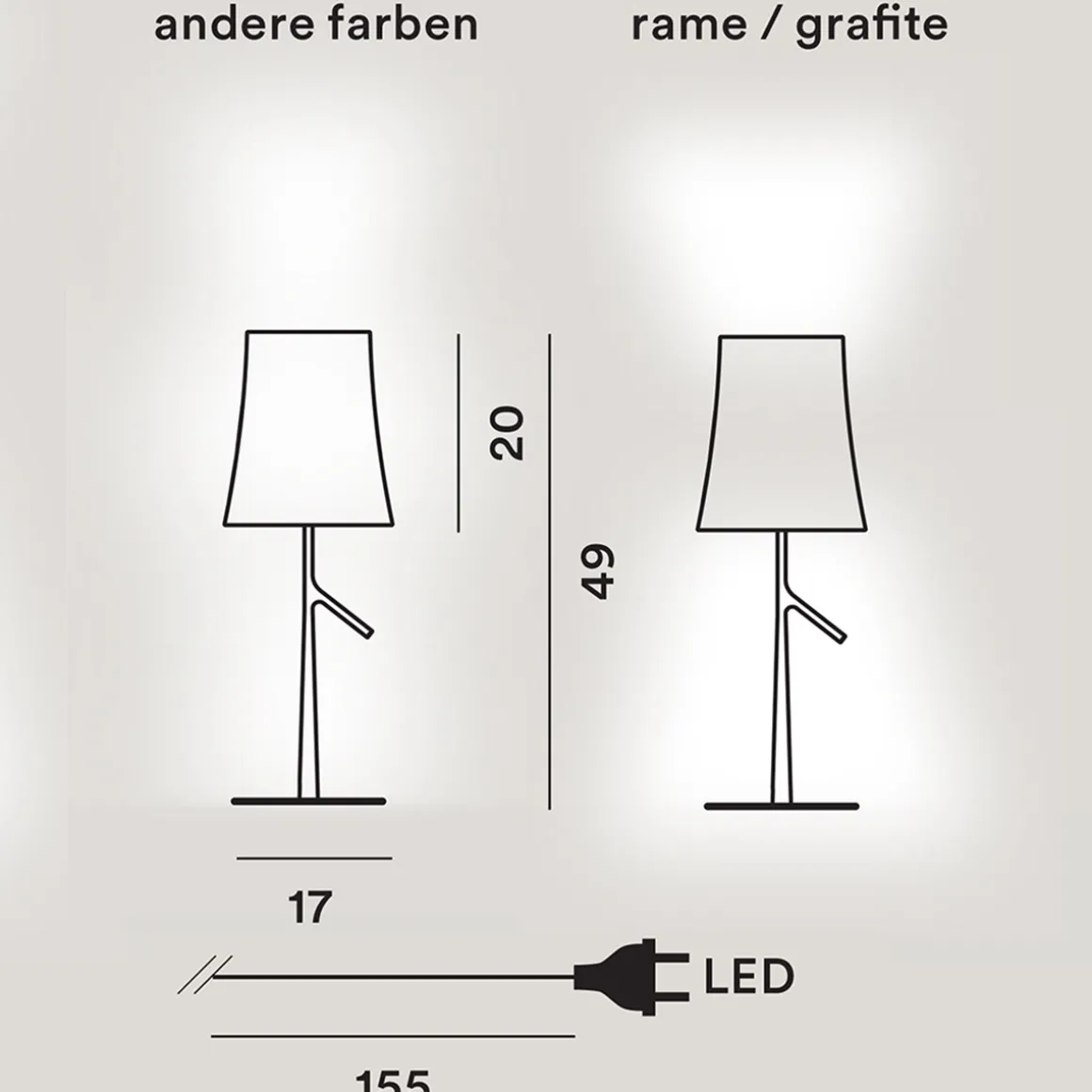 Foscarini Birdie Piccola LED Tavolo