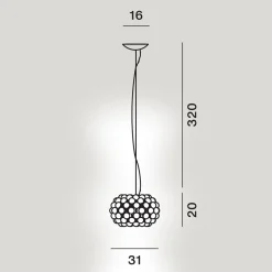 Foscarini Caboche Plus Piccola LED Sospensione