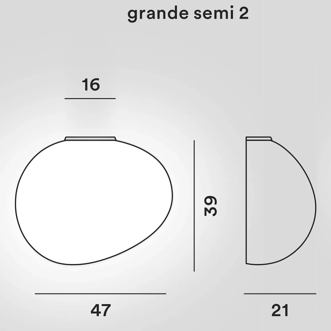 Foscarini Gregg Grande Semi 2 Parete