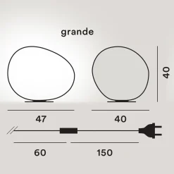 Foscarini Gregg Grande Tavolo, mit Dimmer
