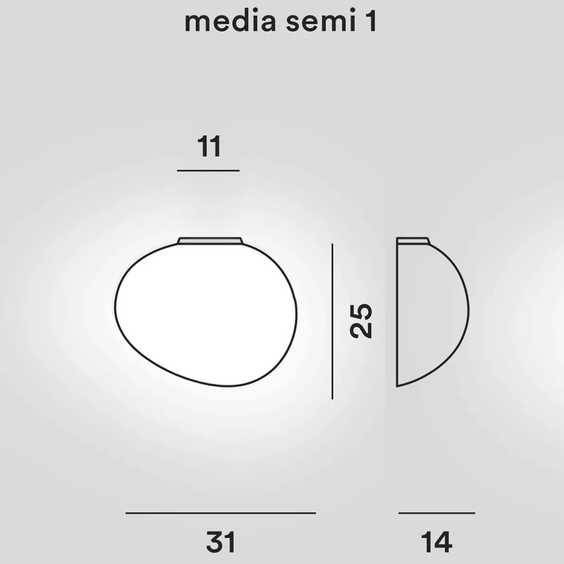 Foscarini Gregg Media Semi 1 Parete