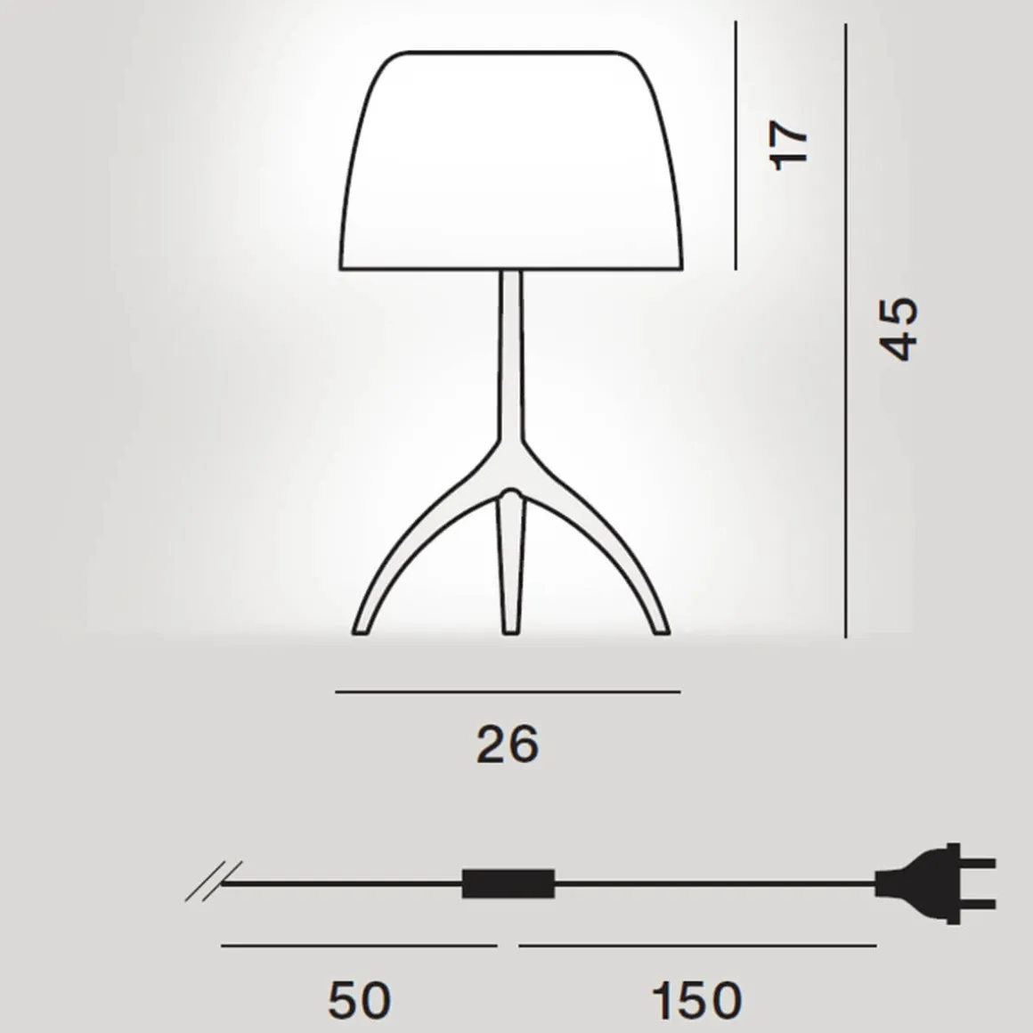 Foscarini Lumiere Nuances Grande Tavolo, mit Dimmer