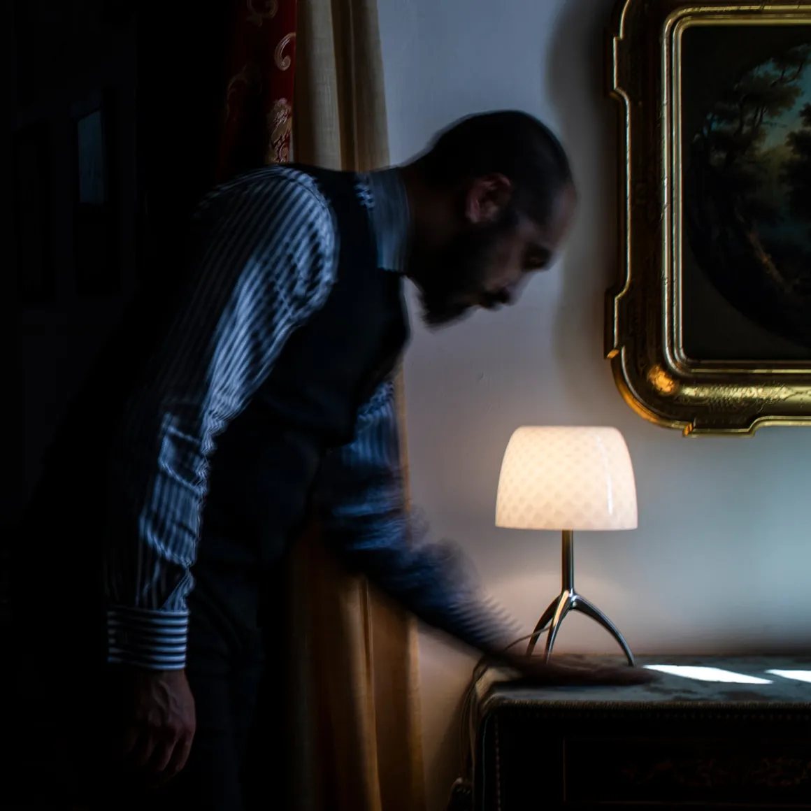 Foscarini Lumiere 30th Piccola Tavolo, mit Dimmer