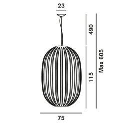 Foscarini Plass Grande LED Sospensione