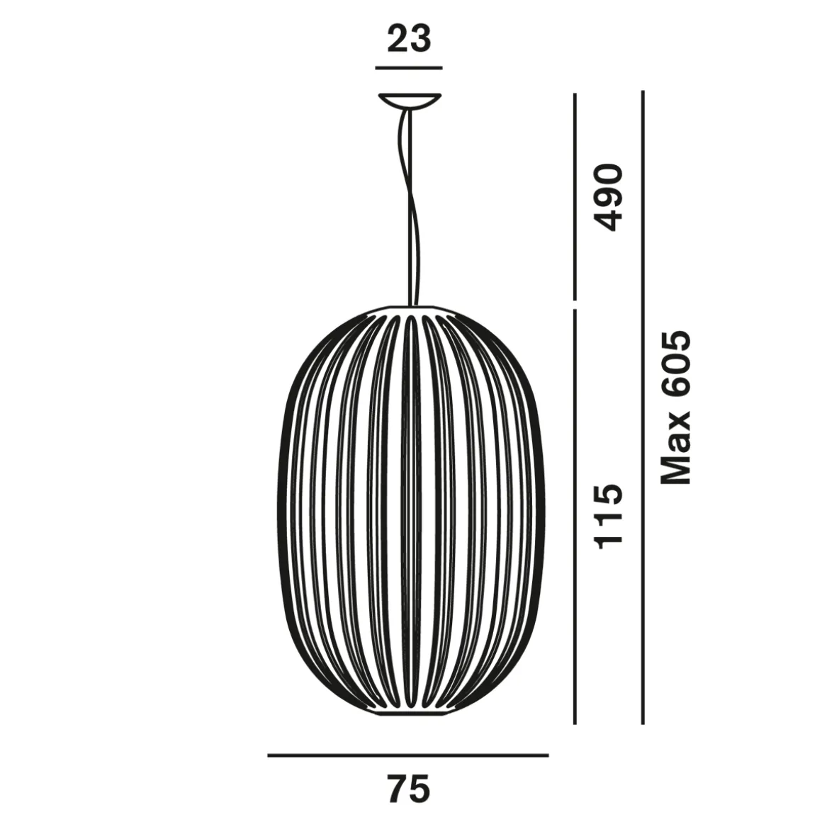 Foscarini Plass Grande LED Sospensione