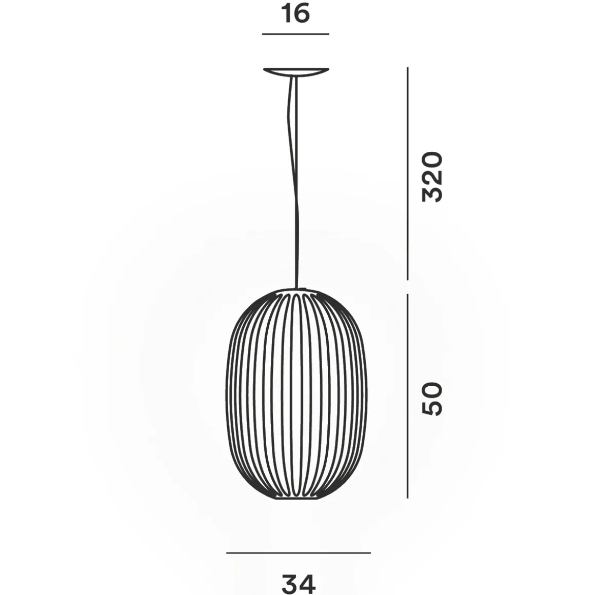Foscarini Plass Media Sospensione
