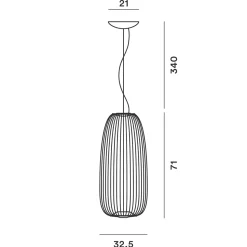 Foscarini Spokes 1 LED Sospensione, dimmbar