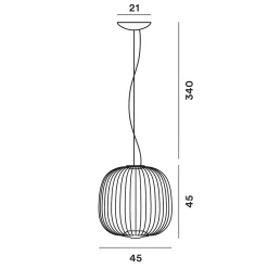 Foscarini Spokes 2 Midi MyLight LED Sospensione