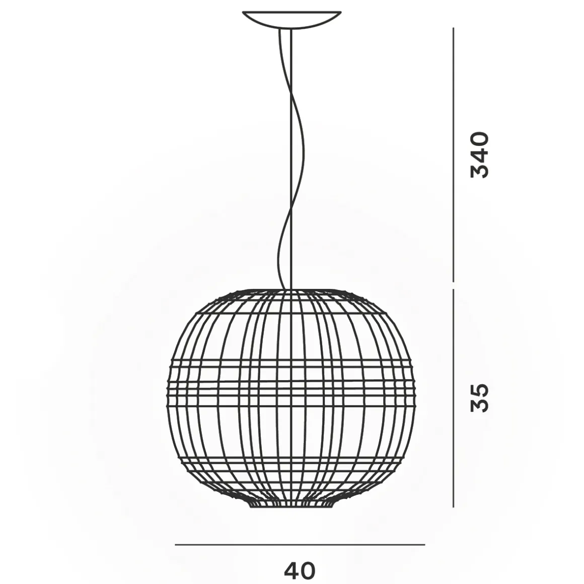 Foscarini Tartan LED Sospensione